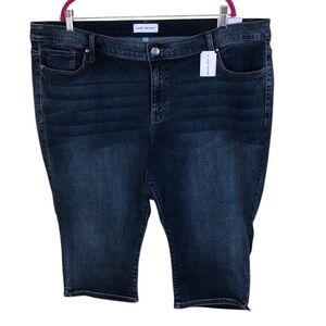 Lane Bryant Signature Fit Mid Rise Skinny Pedal Jeans Size 24